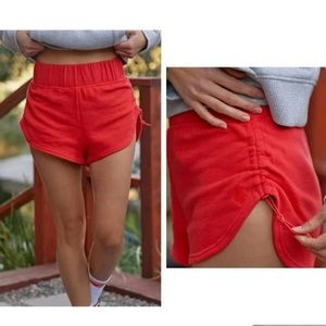 Free people movement shorts with adjustable sides